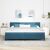 Boxspring Ágy Matrac Kék 200x200 cm Bársonyos 141496260