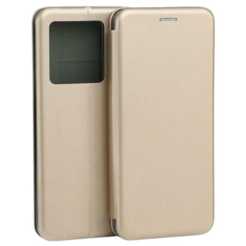 Beline Arany Mágneses Könyv Tok Infinix Note 30-hoz Ablakkal - Beline