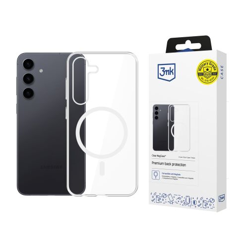 3mk Clear MagCase Samsung Galaxy S24+ tok MagSafe kompatibilitással és kiskereskedelmi csomagolással - 3MK