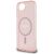 Rózsaszín Guess iPhone 16e tok csillogó körrel