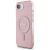 Guess rózsaszín csillámos iPhone 16e tok MagSafe-el