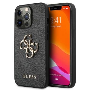Etui Guess 4G Big Metal Logo na iPhone 13 Pro Max - szare 136910960 - Handyhüllen