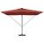 Roma Cantilever Napernyő LED lámpákkal, terrakotta - 286 x 285 x 270 cm, alumínium. 136911678