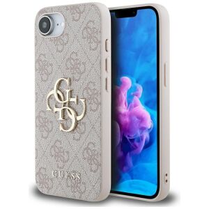 Husă din spate Guess PU 4G Metal Logo Apple iPhone 16e (6.1) roz (GUHCPSE44GMGPI) 136918117 - Guess Huse telefon