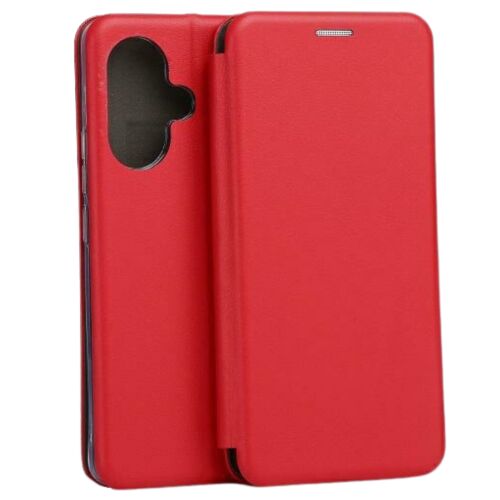 Beline piros mágneses könyvtok Xiaomi Redmi Note 13 Pro+ 5G-hez, elölről és hátulról - Beline