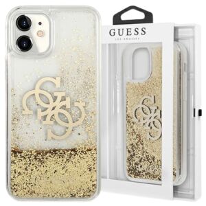 Guess iPhone 11 Gold Glitzer Hülle mit Verpackung - Handyhüllen