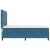 Box Spring Ágy Mattal Sötétkék 140x200 cm Bársony 141496445
