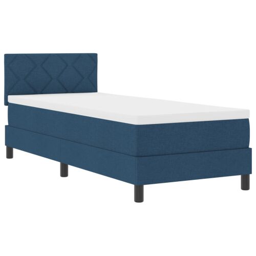 vidaXL Kék Szövet Boxspring Ágy 80x200 cm - Ágy