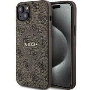 Guess Apple iPhone 14 (6.1) PU 4G Ring MagSafe Backcover braun (GUHMP14SG4GFRW) 136933457 - Handyhüllen