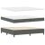 Boxspring ágy matraccal, sötét szürke 200x200 cm szövet 136954656
