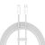 Cablu Baseus Dynamic Series USB-C la Lightning 20W, 2m, Alb, Prim-plan