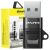 Awei CL-13 USB-C - USB-A adapter csomagolással