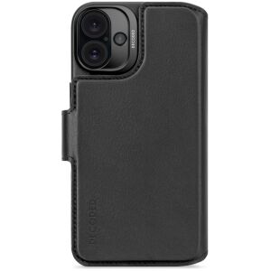 Abnehmbare Brieftasche aus dekodiertem Leder - Leder-Schutzhülle für iPhone 16 Plus, kompatibel mit MagSafe (schwarz) 142625006 - Decoded