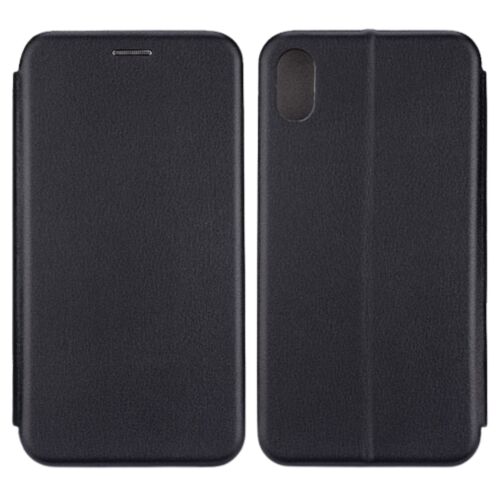 Beline Fekete Könyv Tok iPhone XS/X-hez - Elől- és Hátulnézet - Beline