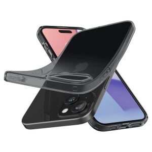 Spigen Puzdro na telefón pre Iphone 15 Plus-Hoz Szürke-Átlátszó s ochranou zadnej strany 136979998 - Spigen