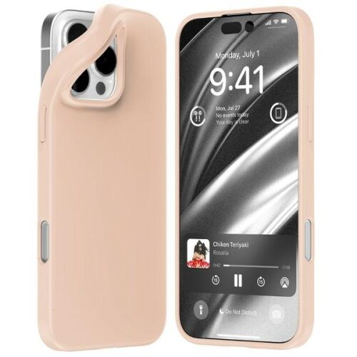 Mercury Soft rózsaszín homok iPhone 16 Pro Max tok MagSafe kompatibilitással - Mercury