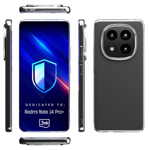 3mk Clear Case Redmi Note 14 Pro+ több nézetből - Telefontok