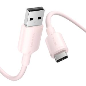 Vention USB-A - USB-C kábel, rózsaszín - Adatkábel