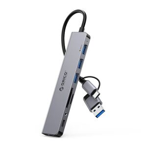 Orico Hub Usb-A 3X 2.0 1X 3.5Mm Audio 2X Tf/Sd Számítógép Dokkolóhoz 144688355 - Orico