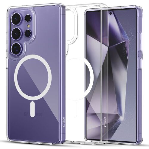 Tech-Protect Flexair átlátszó tok Samsung Galaxy S25 Ultra telefonhoz, Magsafe támogatással