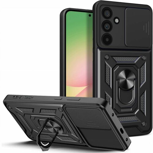 Tech-Protect Camshield Pro Samsung Galaxy A56 5G tok kameravédővel és gyűrűtartóval - Tech-Protect