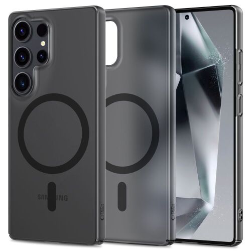 Tech-Protect MagSlim MagSafe Galaxy S25 Ultra Matt Fekete Tok