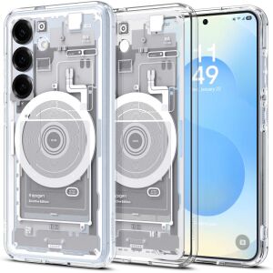 Husă Spigen Ultra Hybrid MagSafe Galaxy S25 Zero One White - Spigen Huse telefon