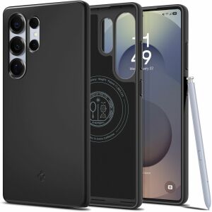 Spigen Thin Fit MagSafe tok Samsung Galaxy S25 Ultra telefonhoz, fekete, védő - Spigen