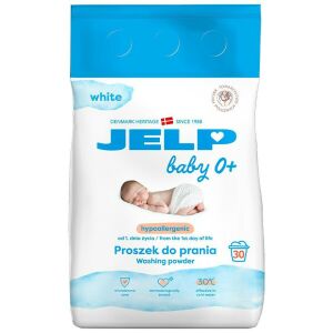 JELP Baby 0+ Hipoallergén Fehér Mosópor 30 mosás (2,25kg)