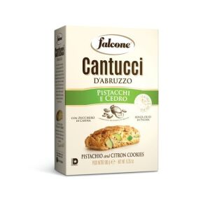 Falcone Cantucci Pistacchi E Cedro, pisztráciás-citromos ropogós keksz 180g 137005543 - Keksz