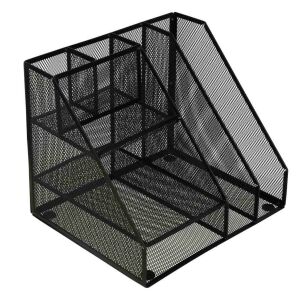 Íróasztal-rendező, nagy A4-es, fém, 7 rekesszel