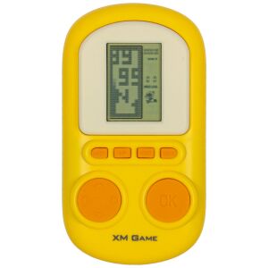 Elektronikus játék árkád mini hordozható zsebkonzol tetris sárga
