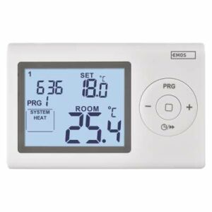 Emos P5607 Programozható vezetékes szobatermosztát LCD kijelzővel - Szobatermosztát