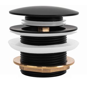 Wanne Stöpsel Klik-Klak Rea Black