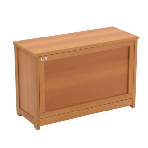 Arredamenti Italia cipőtartó, Scarpierissima, 72x49x29 cm, egy rekesz 2 polccal, bükkfa szerkezet, praktikus és elegáns kialakítás, csúszásgátló lábak, cseresznyefa