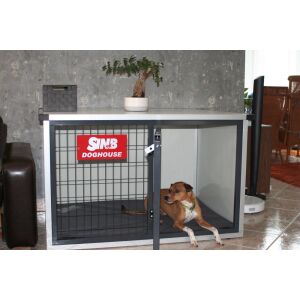 SINB Szoba Kennel M beltéri, pihenő kutyával - Kutya kennel & Kifutó