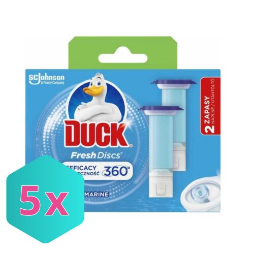 Duck wc öblítő korong UTÁNTÖLTŐ, Marine 2X36ml/cs KARTON - 5 db