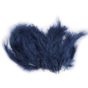 20 db dekoratív strucctoll készlet, hossza 9-16 cm, sötétkék 137047005 - Őszi dekorációs kellék