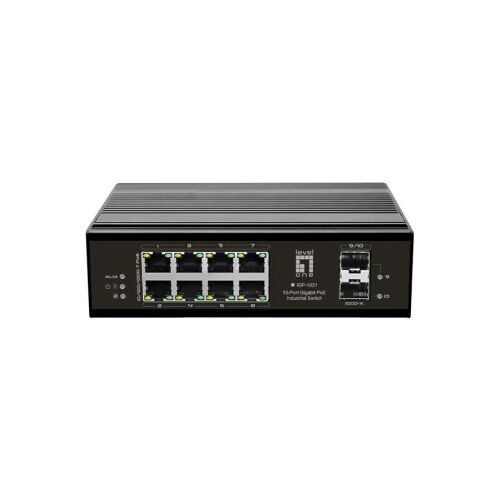 LevelOne IGP-1031 hálózati kapcsoló Gigabit Ethernet (10/100/1000) Ethernet-áramellátás (PoE) támogatása Fekete (IGP-1031) 137048552
