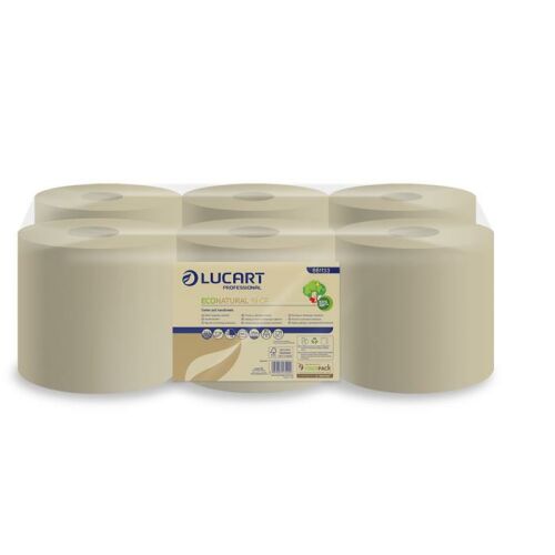 Kéztörlő, tekercses, 2 rétegű, LUCART "EcoNatural 19 CF", havanna barna 137050747