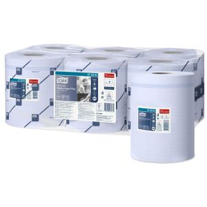 Törlőpapír, tekercses, 18,5 cm átmérő, M4 rendszer, 2 rétegű, Advanced, TORK "Reflex plusz", kék 137050752 - Tork