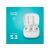 Căști Wireless Albe Compacte LAMAX Clips1 Plus cu Bluetooth 5.3