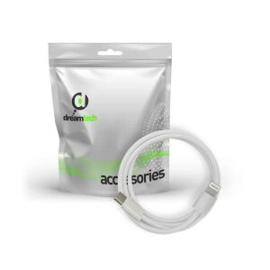 Dreamtech PD fonott kábel fehér USB-C / Lightning 27W 2M 137052595 - Dreamtech