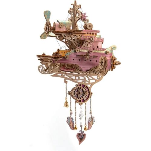 3D Puzzle, Schiff der Träume, rosa, HC, Holz, 102 Teile 137075268