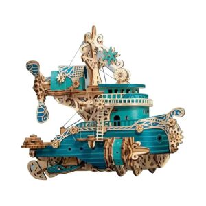 Puzzle 3D, Corabia Viselor, albastru, HC, lemn, 102 piese 137075238 - Puzzle 3D