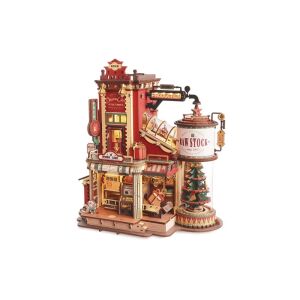 ROKR Dream Gift Factory układanka drewniana 3D, miniaturowy warsztat. - Puzzle 3D