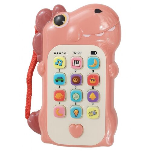 KipHome Dínó Okostelefon Játék, Interaktív Oktató Zenei Játék Gyerekeknek