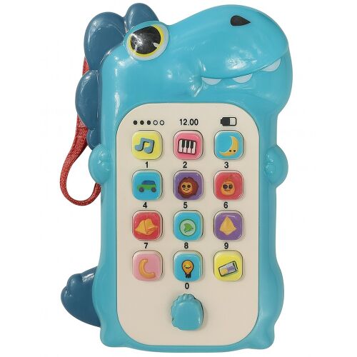 KipHome dinoszaurusz játéktelfon gyerekeknek, interaktív tanulójáték