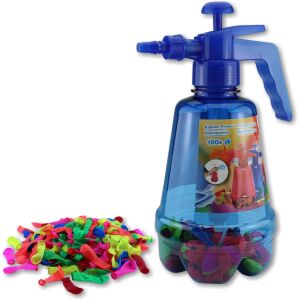 Set 300 de Baloane cu Apa, KipHome, Rezervor de Apa de Umplut, 1.5L, Autosigilate, 34 x 27 x 10 cm, Multicolor