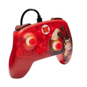 Szögletes nézet a PowerA Enhanced vezetékes Nintendo Switch kontroller Donkey Kong kiadásról - PowerA